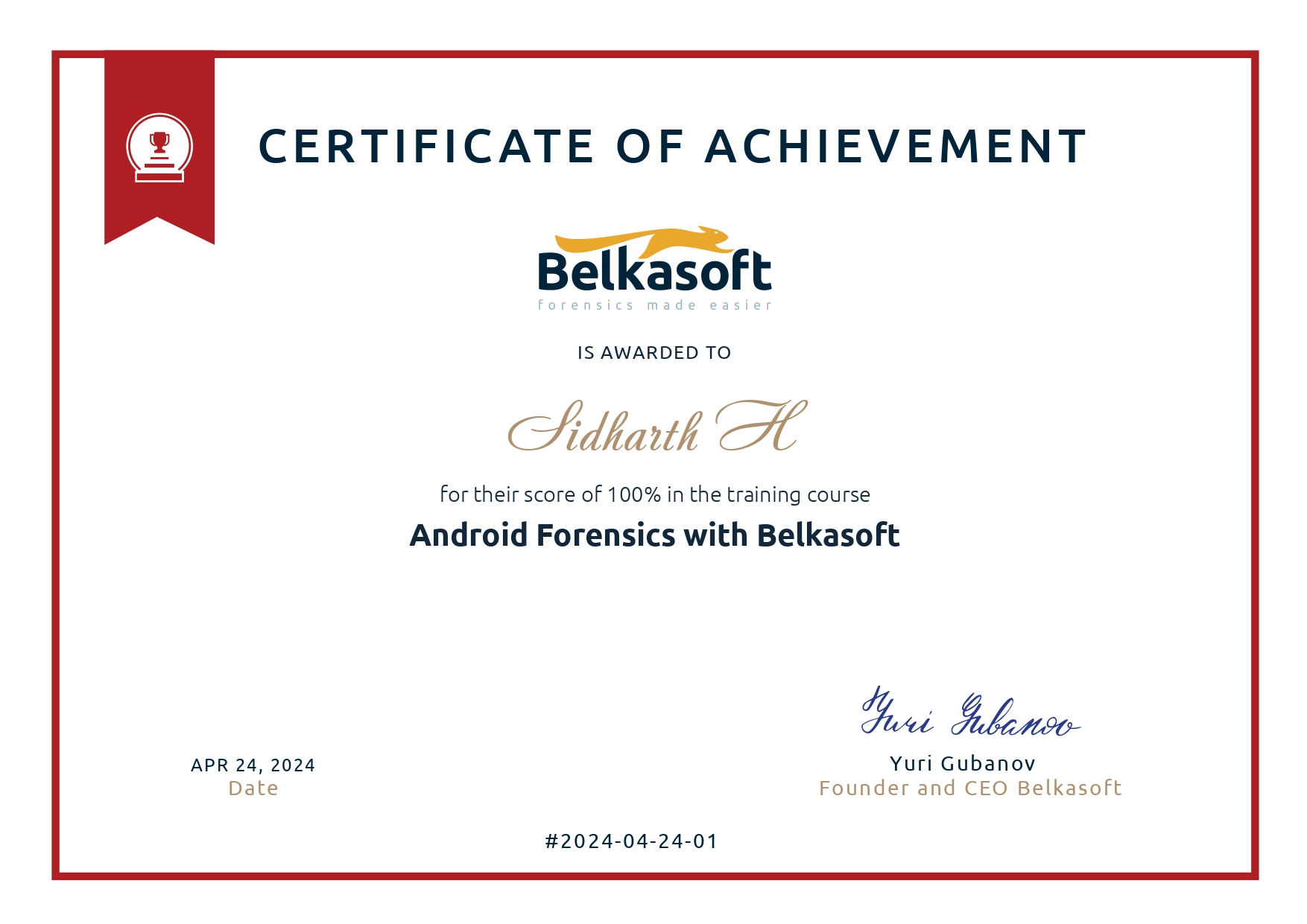 Android Forensics with Belkasoft final test 100%