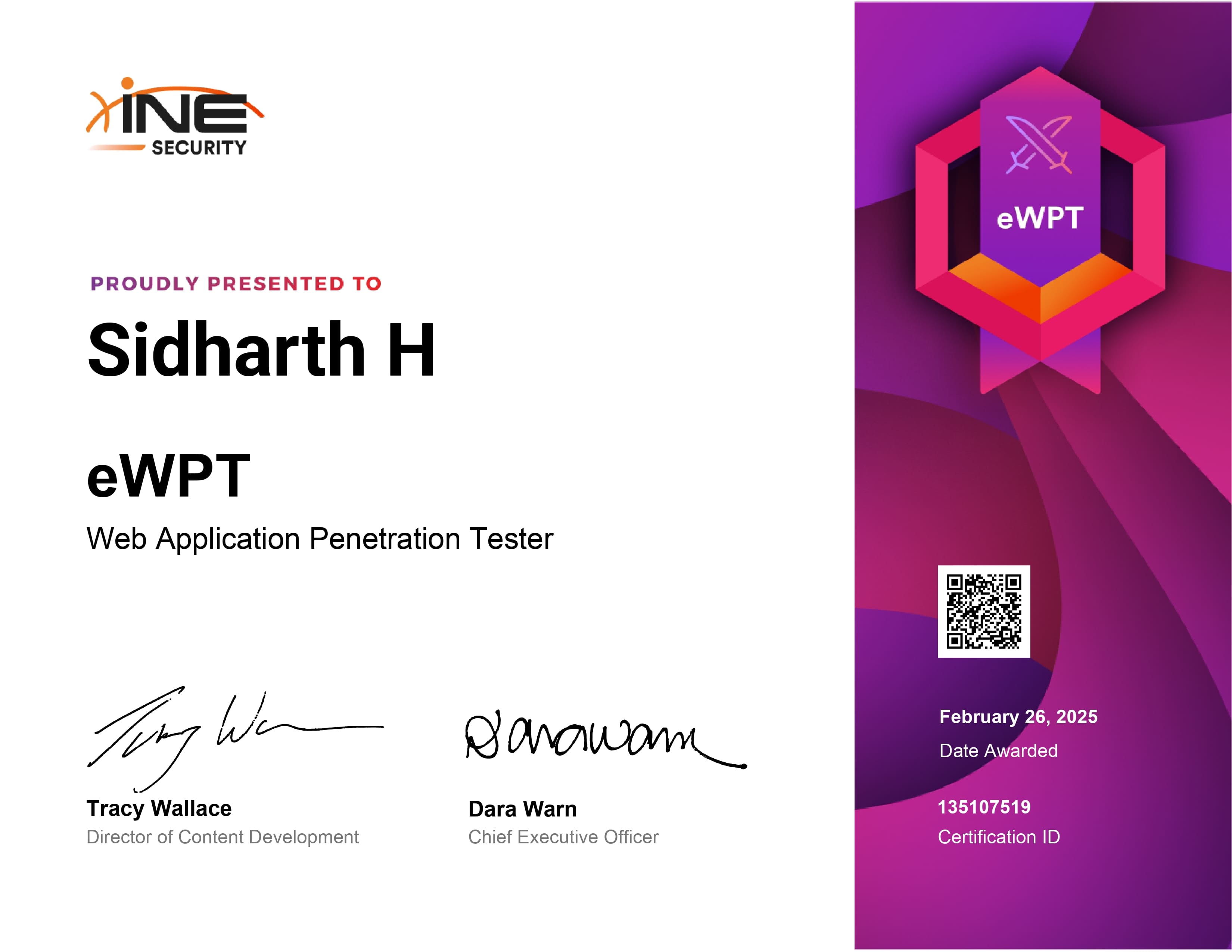 Web Application Penetration Tester (eWPT)