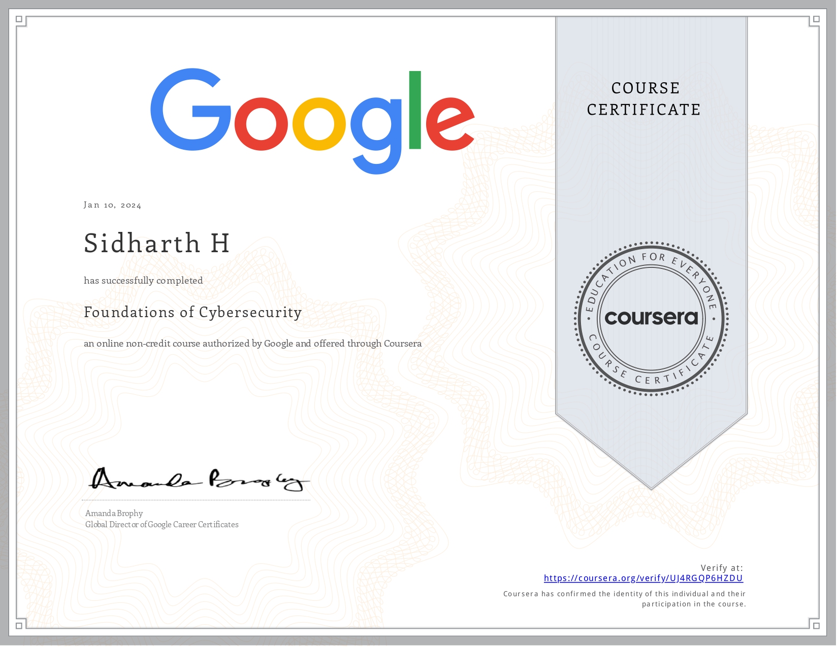 Google - Foundations of Cybersecurity