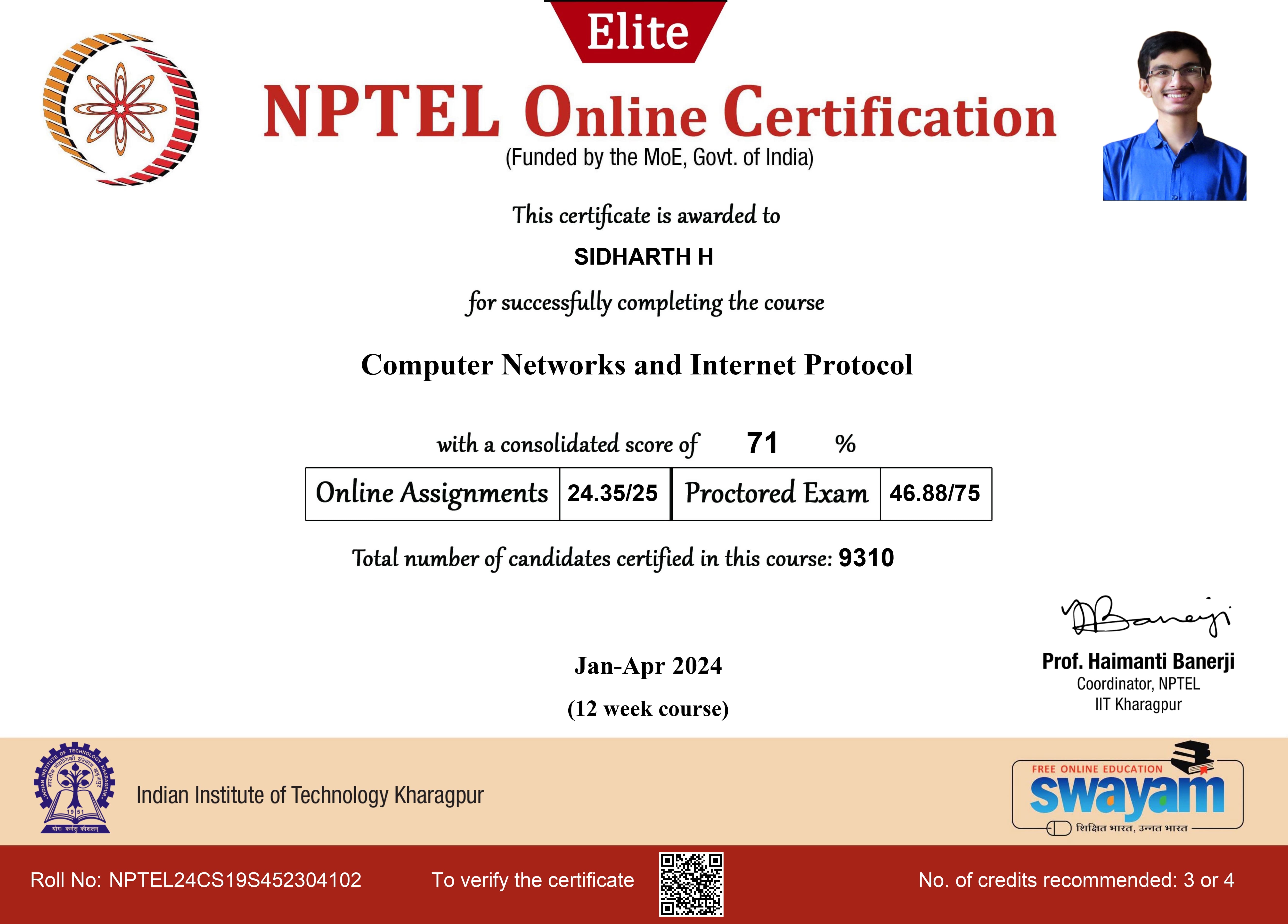 NPTEL - Computer Networks and Internet Protocol